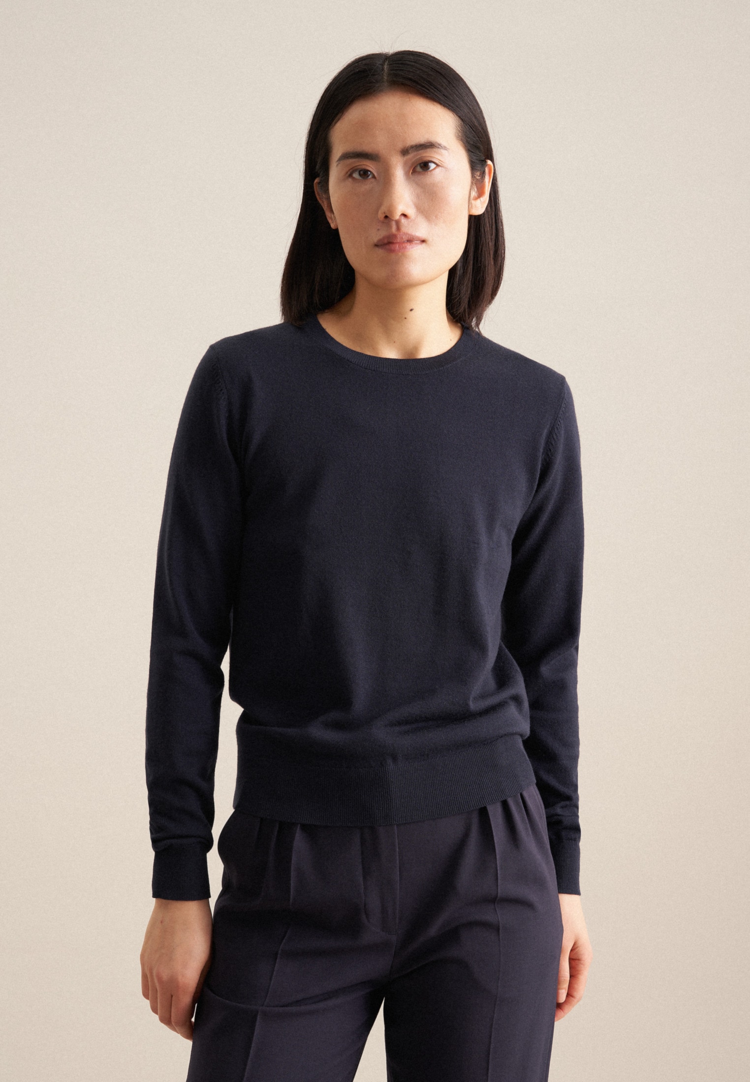 seidensticker Strickpullover »Schwarze Rose«, Langarm Rundhals Uni seidensticker Strickpullover »Schwarze Rose«, Langarm Rundhals Uni von seidensticker