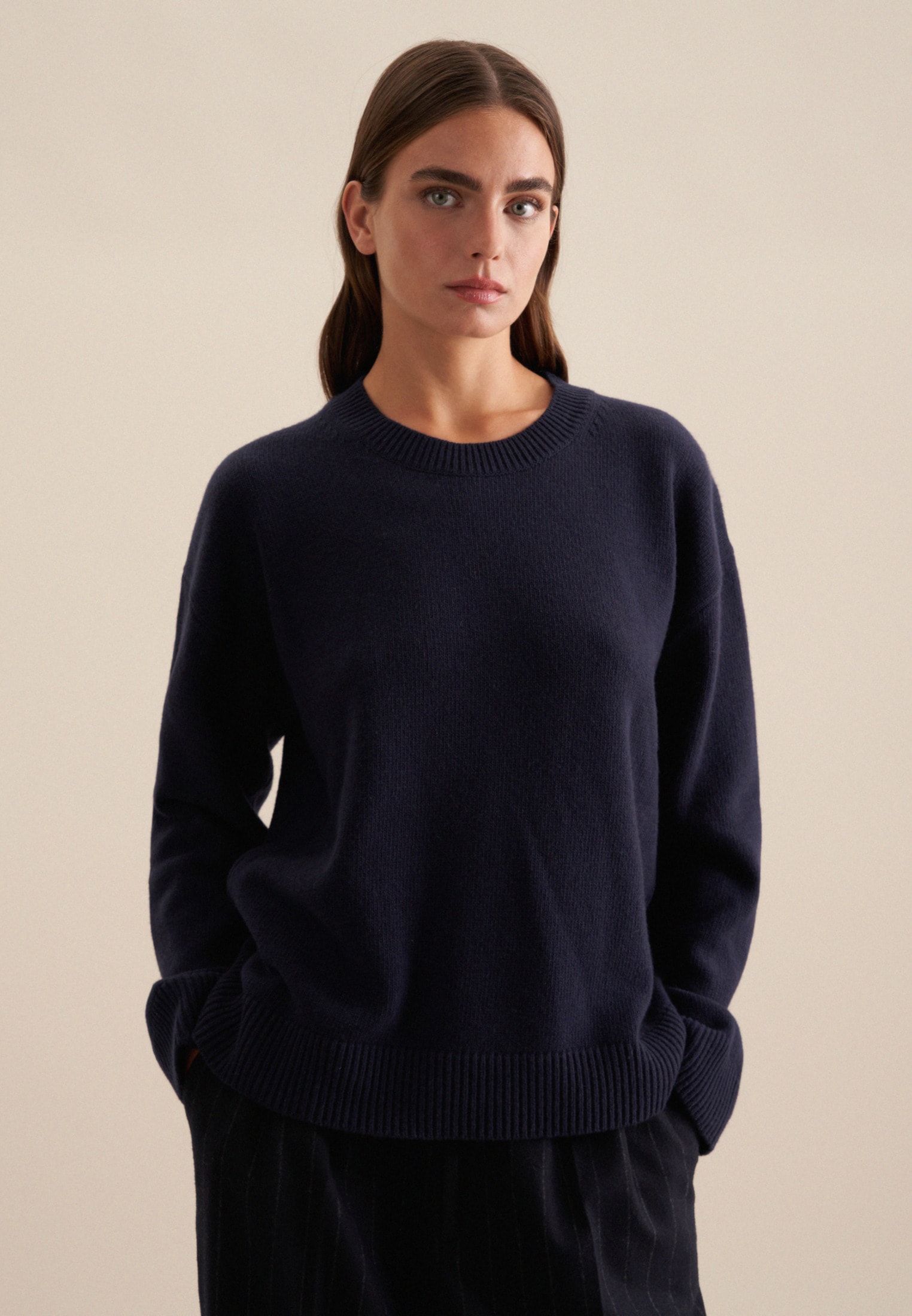 seidensticker Strickpullover »Schwarze Rose«, Langarm Rundhals Uni seidensticker Strickpullover »Schwarze Rose«, Langarm Rundhals Uni von seidensticker