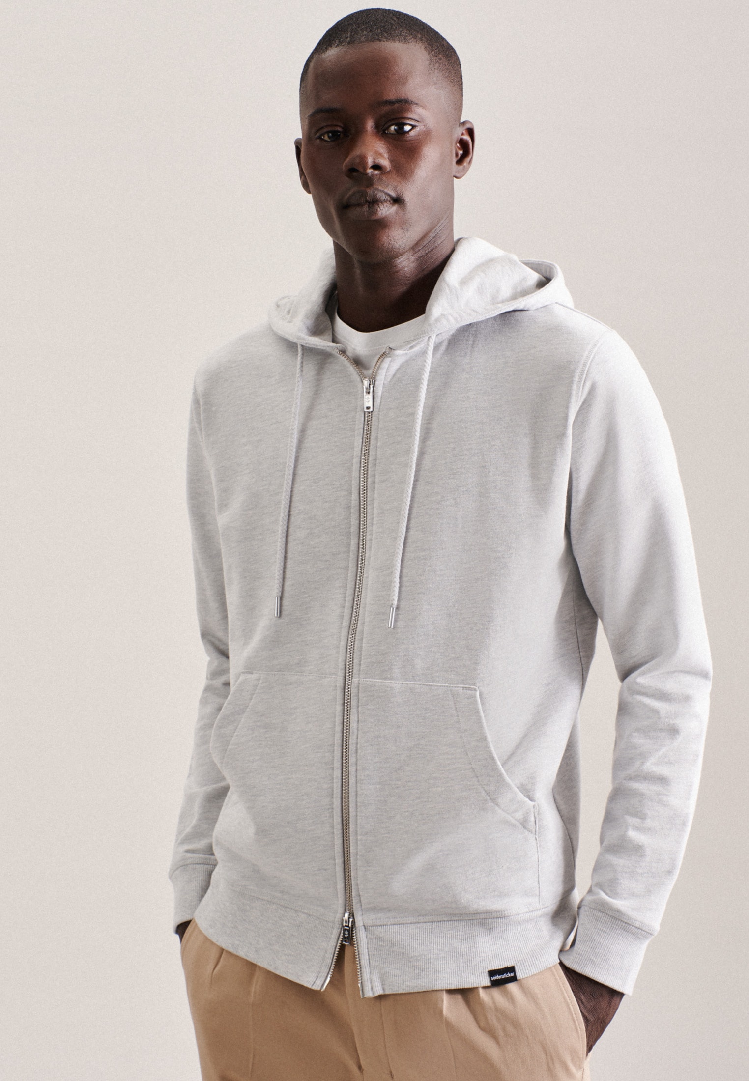 seidensticker Sweatjacke »Regular«, Langarm Kapuze Uni seidensticker Sweatjacke »Regular«, Langarm Kapuze Uni von seidensticker