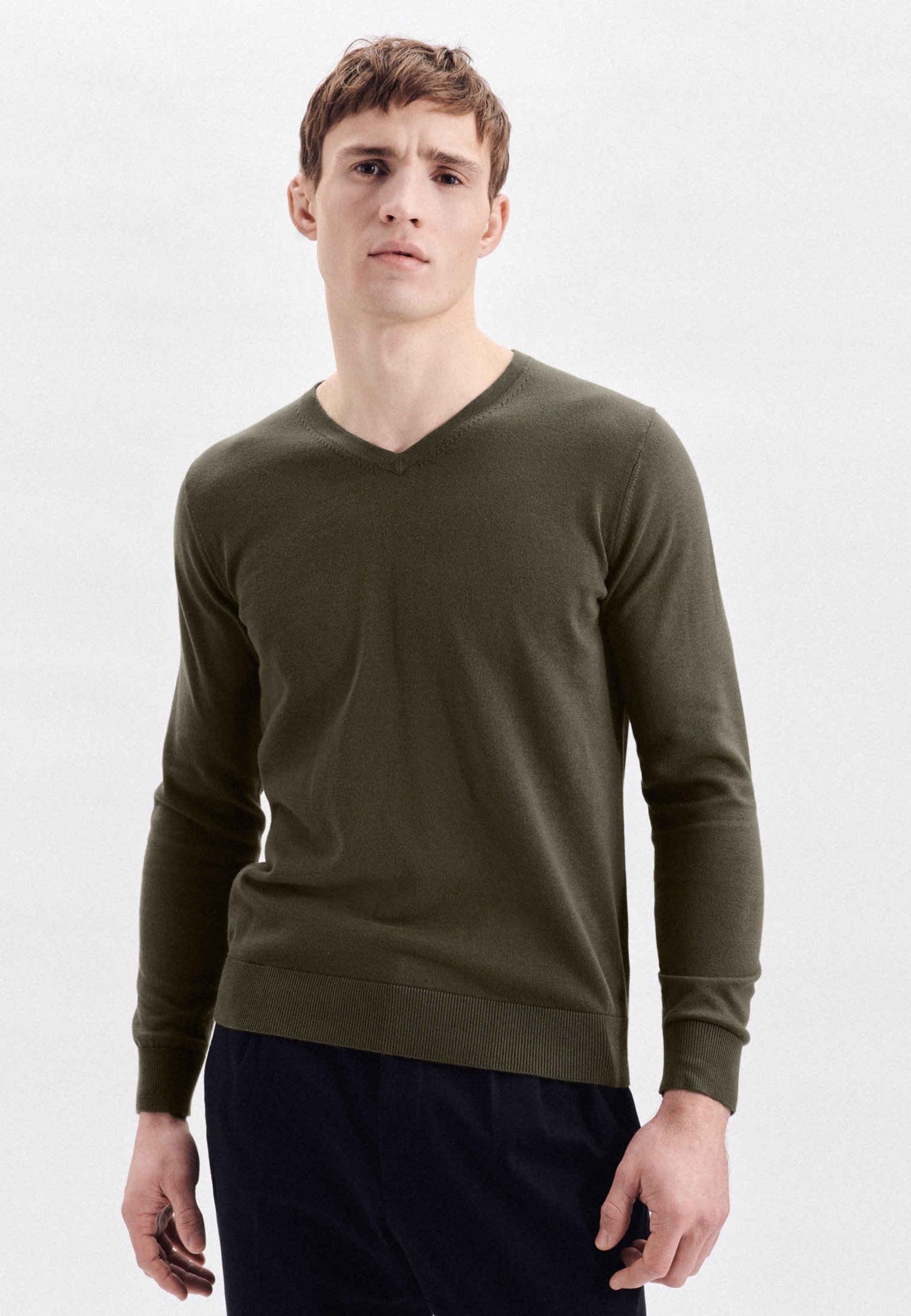 seidensticker Strickpullover »Schwarze Rose«, Langarm V-Neck Uni seidensticker Strickpullover »Schwarze Rose«, Langarm V-Neck Uni von seidensticker