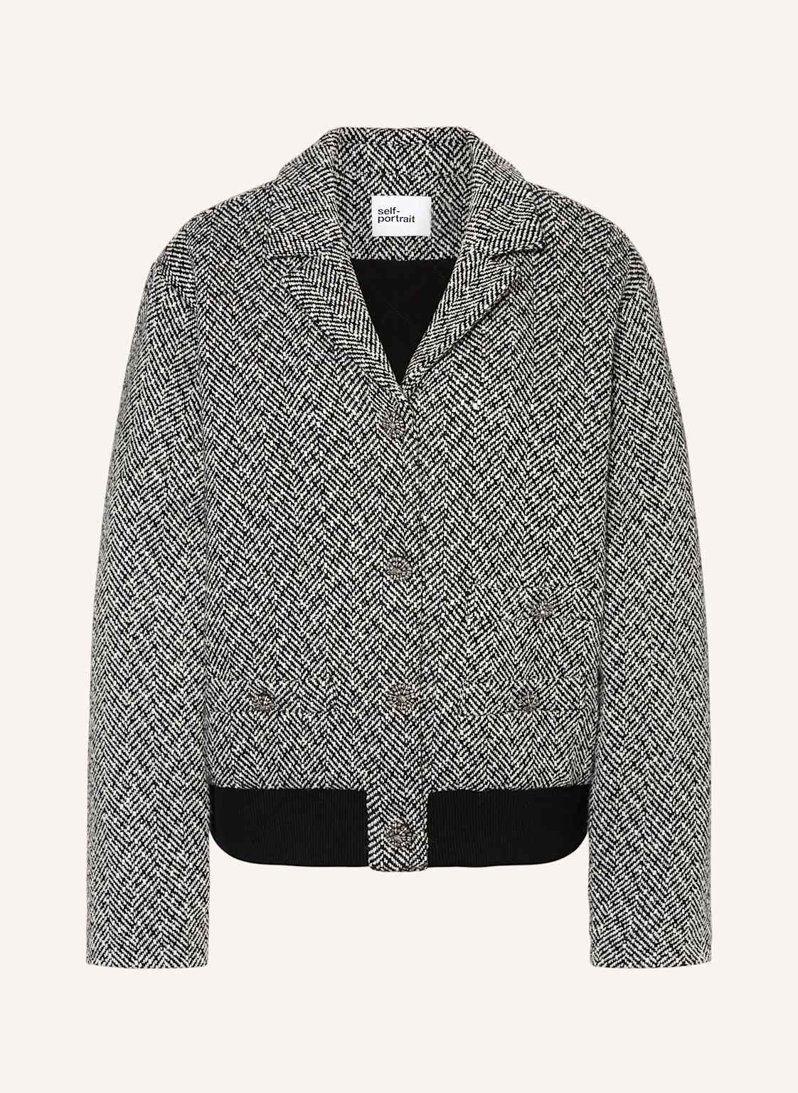 Self-Portrait Jacke schwarz Self-Portrait Jacke schwarz von self-portrait