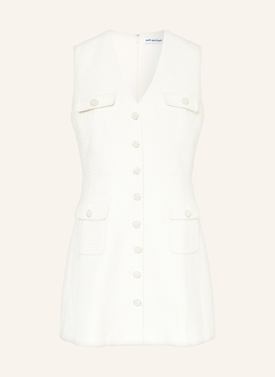 Self-Portrait Tweed-Kleid weiss Self-Portrait Tweed-Kleid weiss von self-portrait