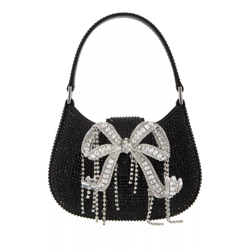 self-portrait Handtasche - Rhinestone Micro Crescent Bag - Gr. unisize - in Schwarz - für Damen von self-portrait