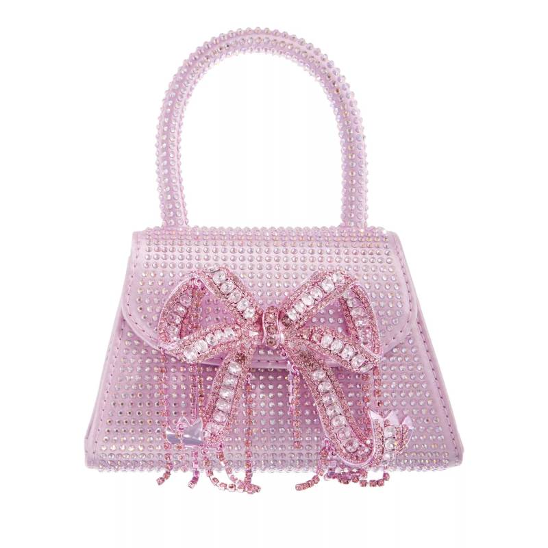 self-portrait Henkeltasche - Rhinestone Micro Bow Bag - Gr. unisize - in Rosa - für Damen von self-portrait