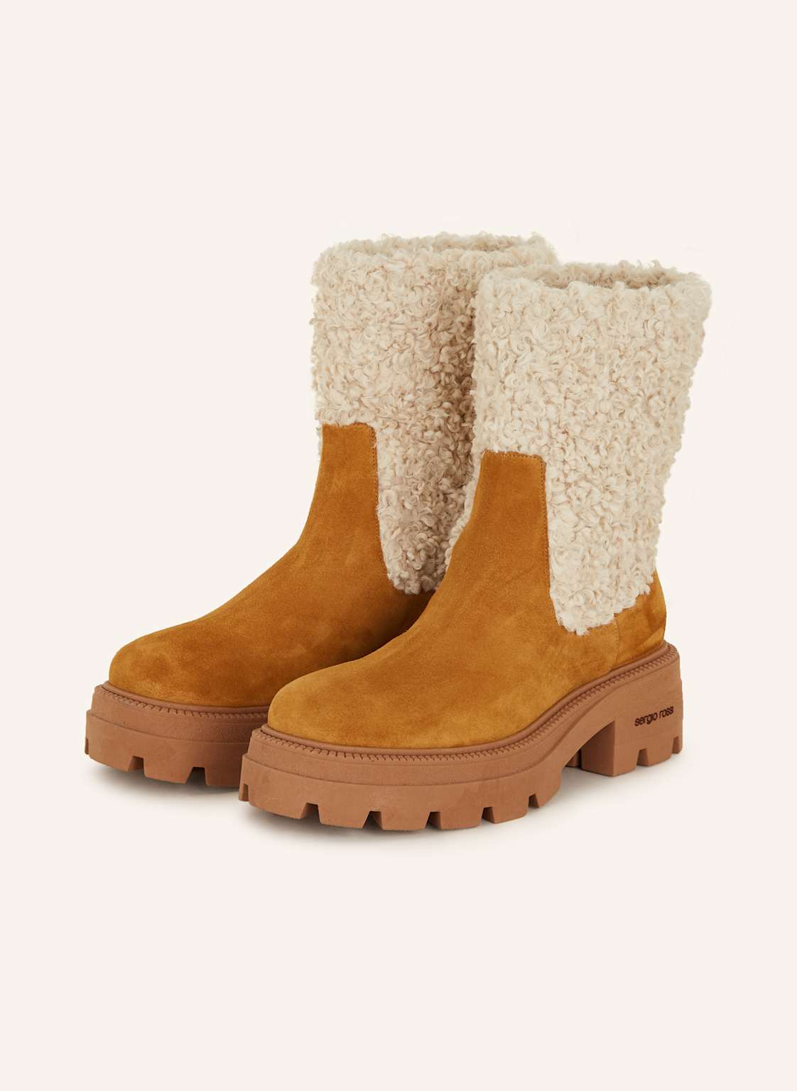 Sergio Rossi Plateau-Boots braun Sergio Rossi Plateau-Boots braun von sergio rossi