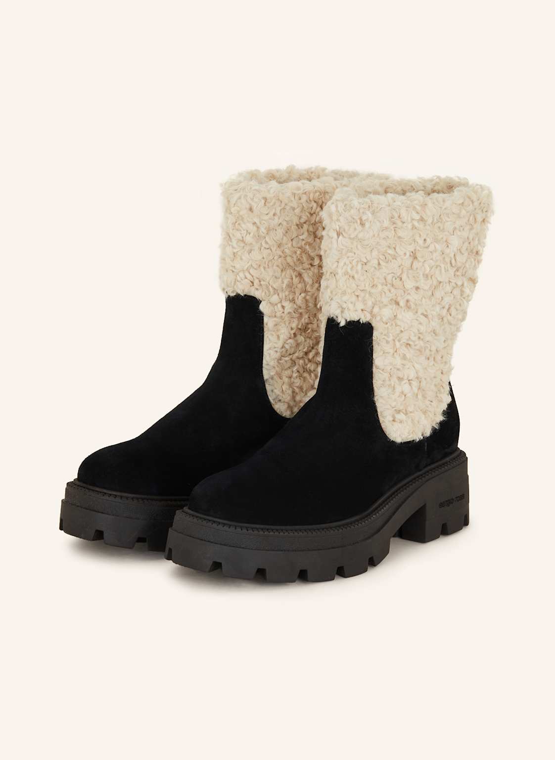 Sergio Rossi Plateau-Boots schwarz Sergio Rossi Plateau-Boots schwarz von sergio rossi