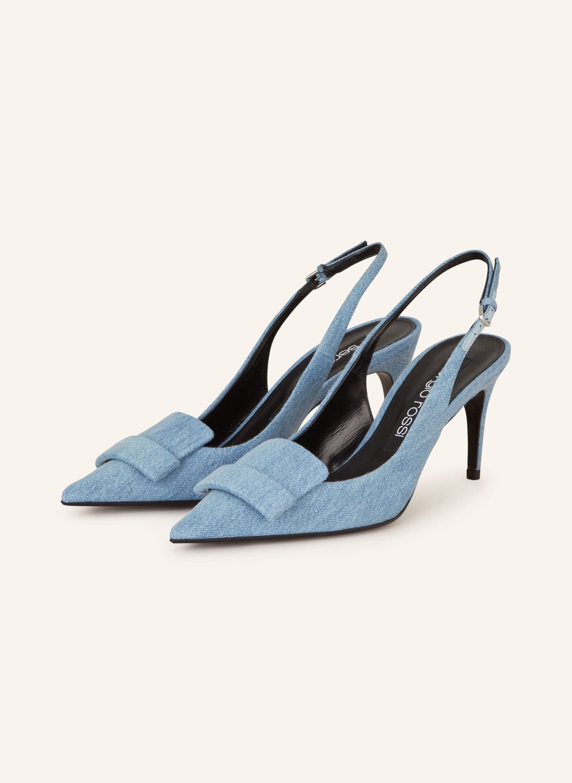 Sergio Rossi Slingpumps sr1 In Jeansoptik blau von sergio rossi