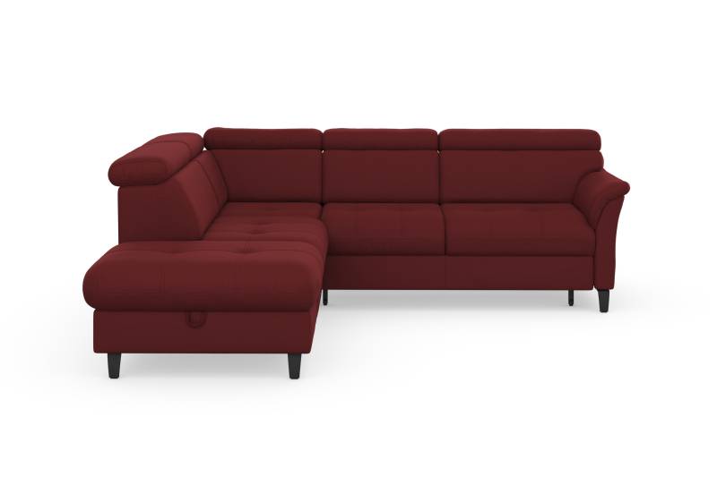 sit&more Ecksofa »Marano L-Form«, inklusive Kopfteilverstellung, wahlweise mit Bettfunktion, Bettkasten von sit&more