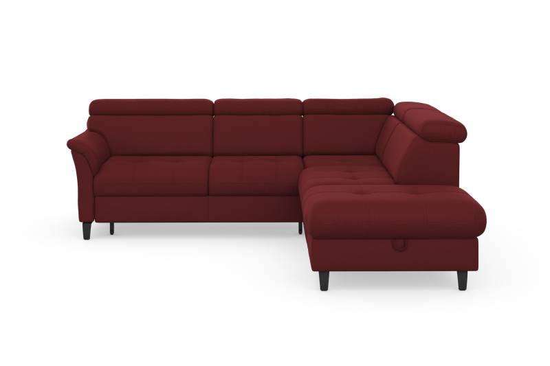 sit&more Ecksofa »Marano L-Form«, inklusive Kopfteilverstellung, wahlweise mit Bettfunktion, Bettkasten von sit&more