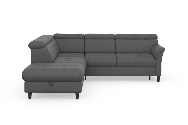 sit&more Ecksofa »Marano L-Form«, inklusive Kopfteilverstellung, wahlweise mit Bettfunktion, Bettkasten von sit&more