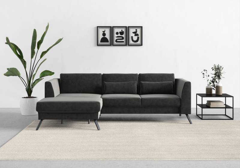 sit&more Ecksofa »Lindholm L-Form«, mit Sitztiefenverstellung und Federkern von sit&more