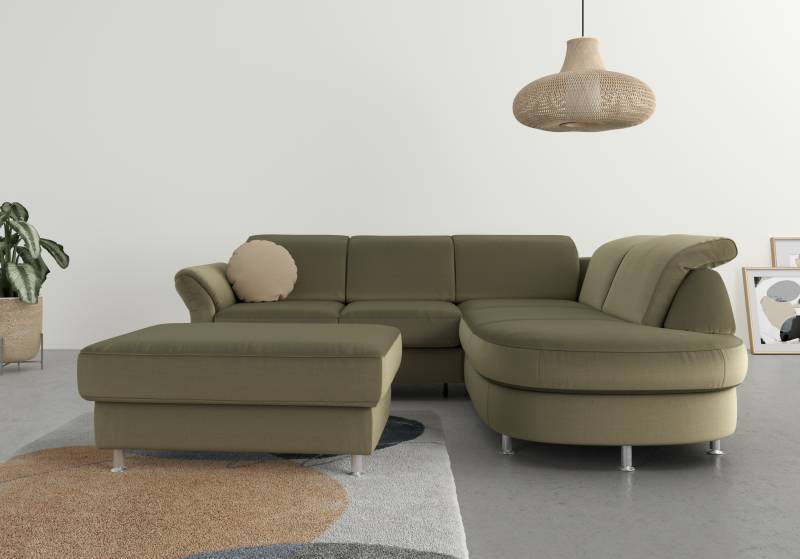 sit&more Ecksofa »Apulia L-Form«, wahlweise Bettfunktion, Bettkasten und Kopf- und Armteilverstellung von sit&more