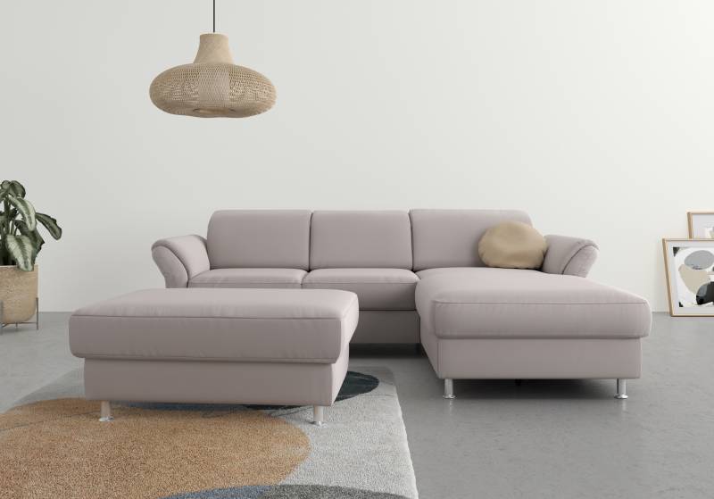 sit&more Ecksofa »Apulia L-Form«, wahlweise Bettfunktion, Bettkasten und Kopf- und Armteilverstellung von sit&more