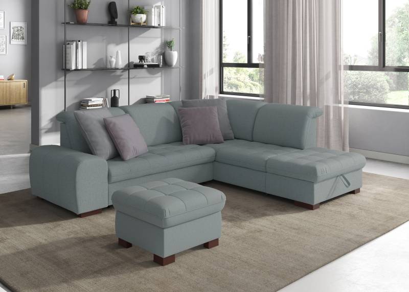 sit&more Ecksofa »Luxor L-Form«, wahlweise mit Bettfunktion, Stauraum und Kopfteilverstellung von sit&more