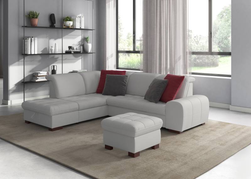 sit&more Ecksofa »Luxor L-Form«, wahlweise mit Bettfunktion, Stauraum und Kopfteilverstellung von sit&more