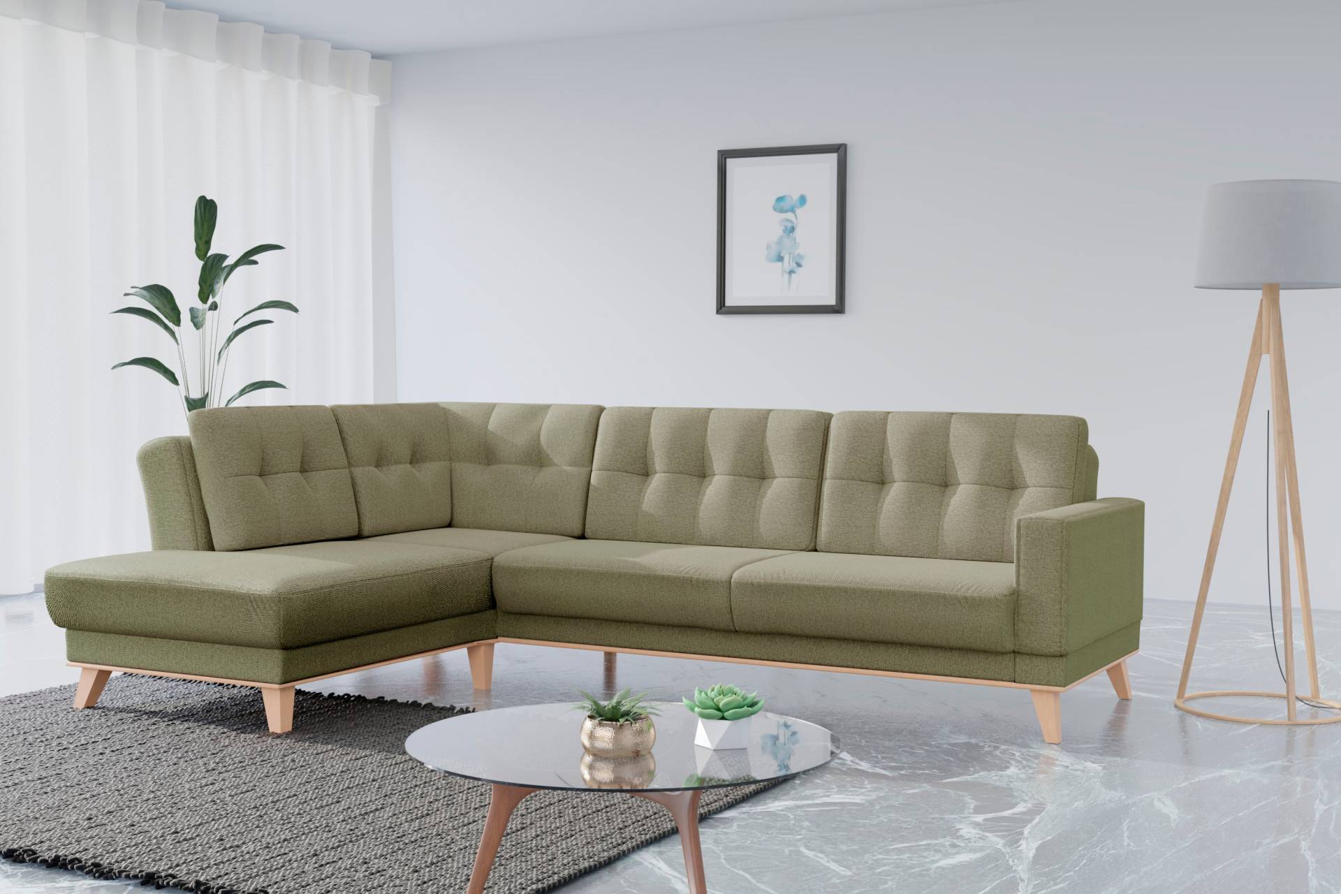 sit&more Ecksofa »Lavida L-Form«, wahlweise mit Kippfunktion und Bettkasten von sit&more