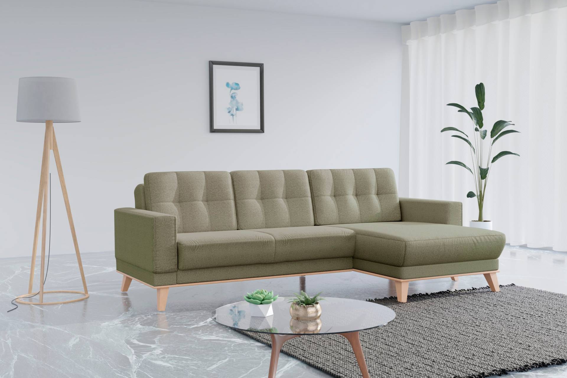 sit&more Ecksofa »Lavida L-Form«, wahlweise mit Kippfunktion und Bettkasten von sit&more