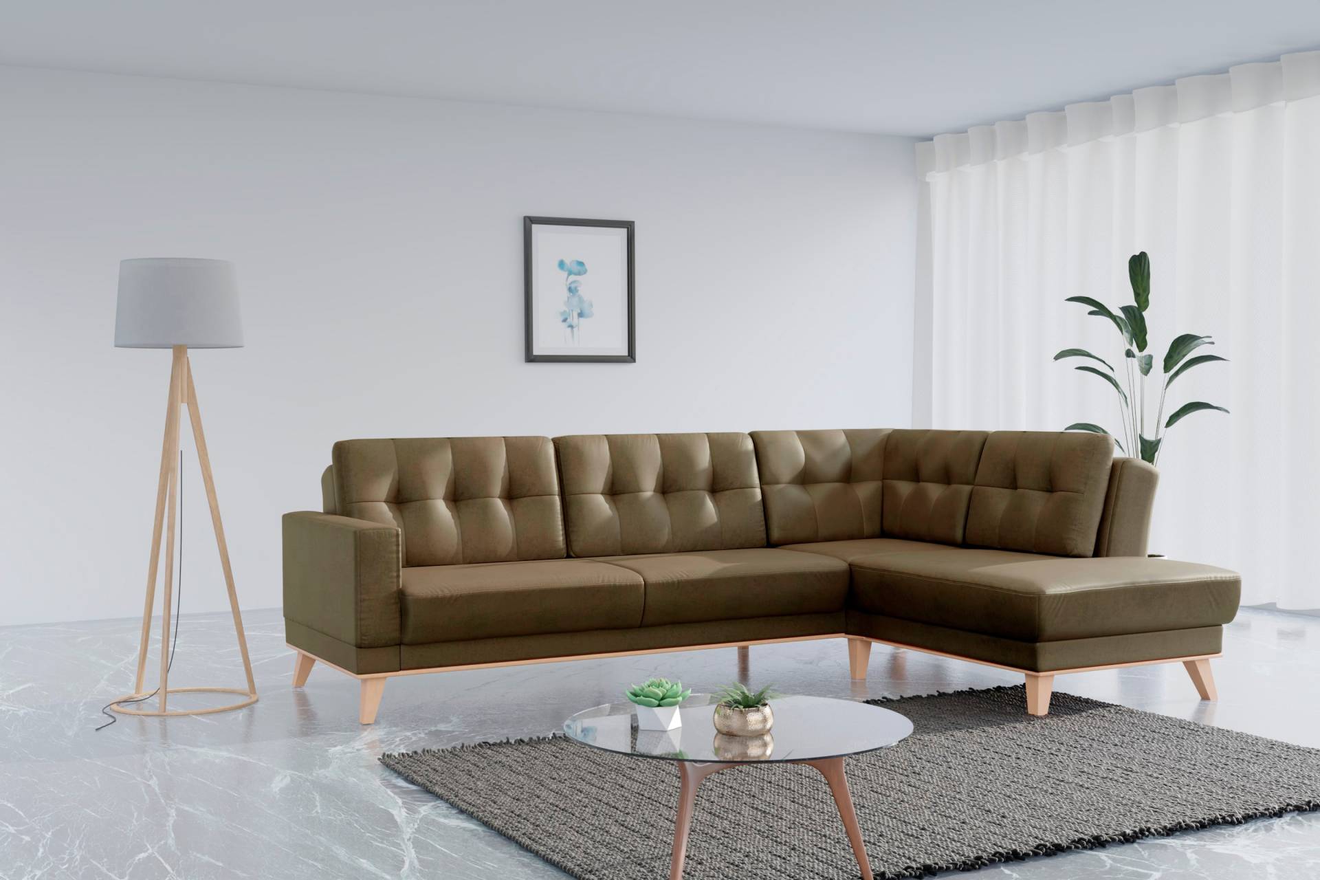 sit&more Ecksofa »Lavida L-Form«, wahlweise mit Kippfunktion und Bettkasten von sit&more