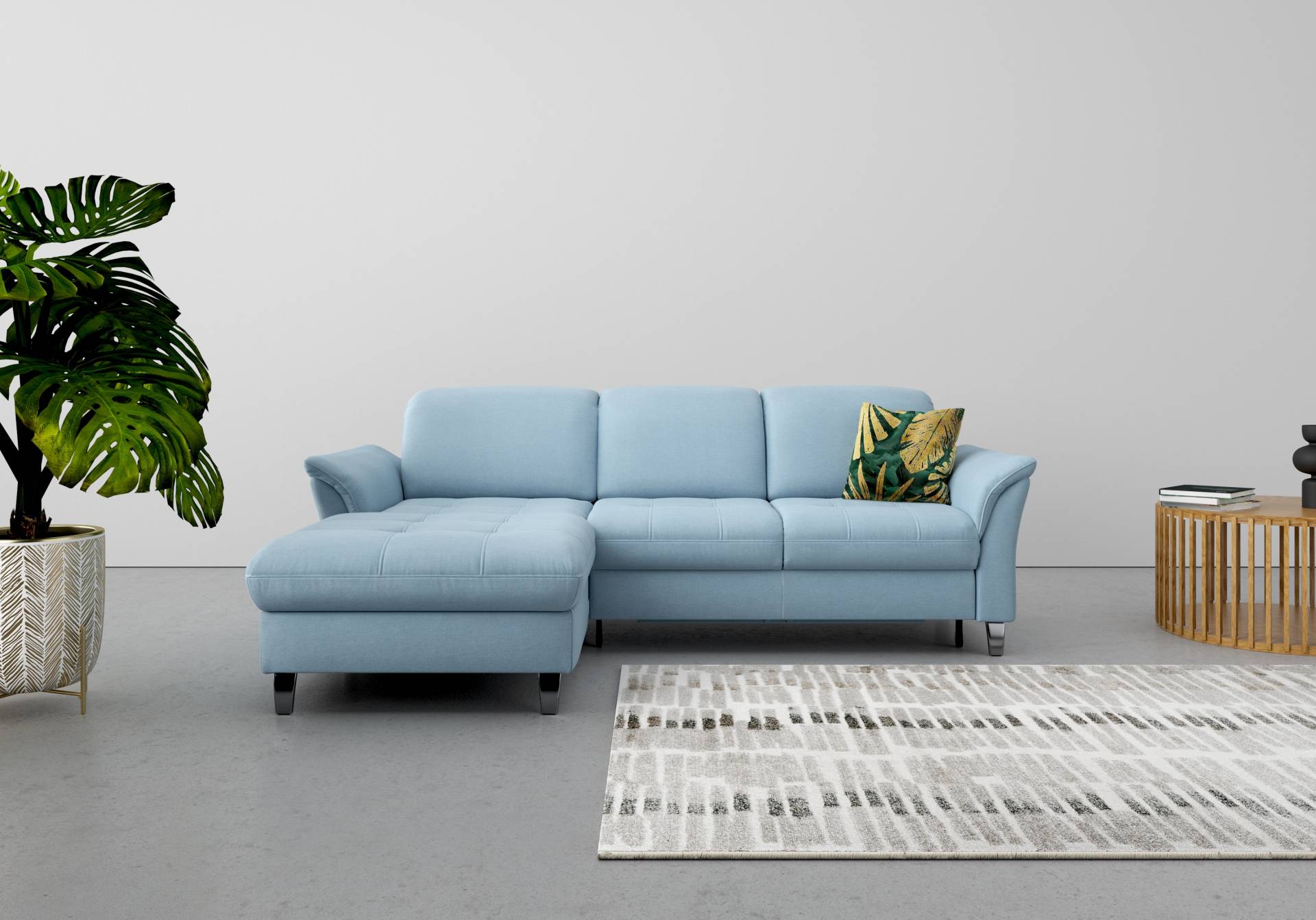 sit&more Ecksofa »Maggiore L-Form«, wahlweise mit Kopfteilverstellung, Bettfunktion und Bettkasten von sit&more