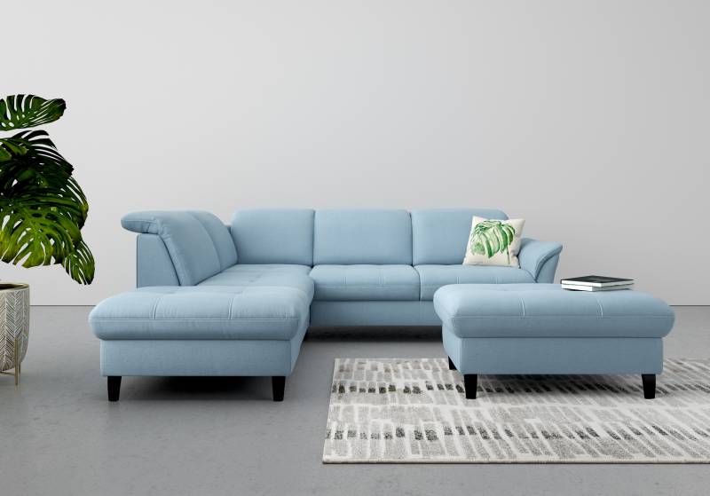 sit&more Ecksofa »Maggiore L-Form«, wahlweise mit Kopfteilverstellung, Bettfunktion und Stauraum von sit&more