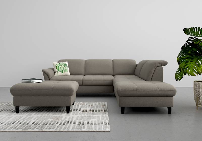 sit&more Ecksofa »Maggiore L-Form«, wahlweise mit Kopfteilverstellung, Bettfunktion und Stauraum von sit&more