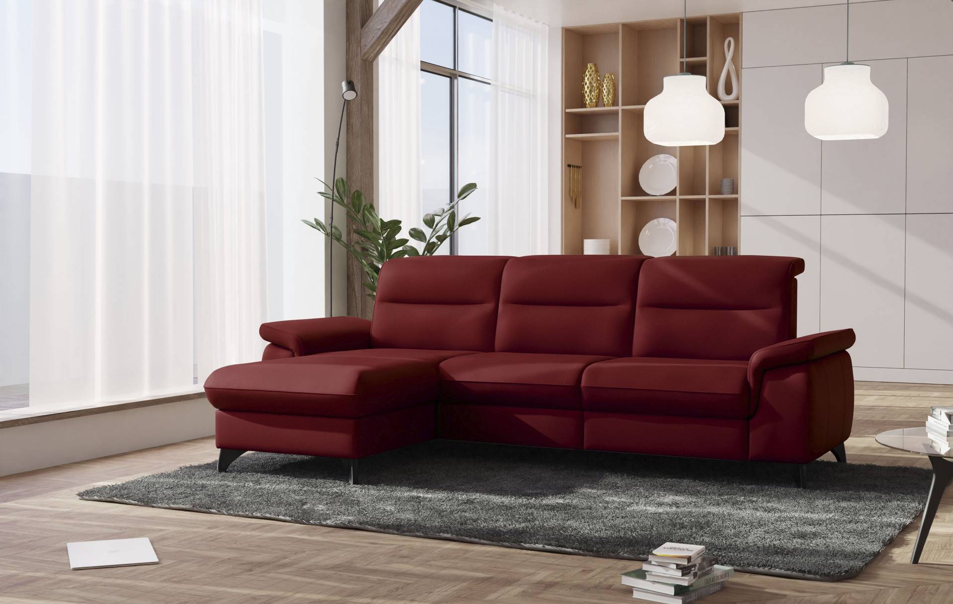 sit&more Ecksofa »Astoria L-Form«, wahlweise mit motorischer Relaxfunktion von sit&more