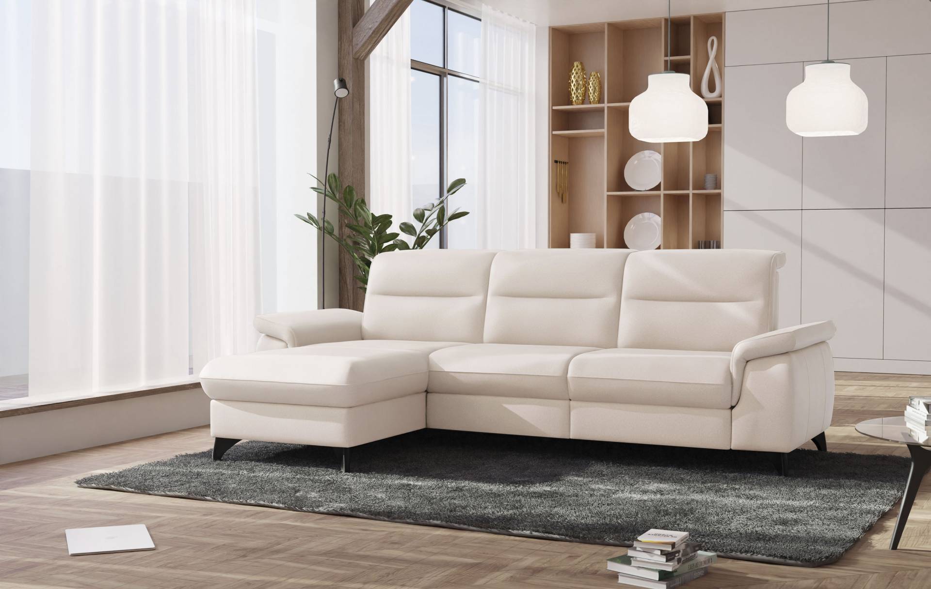 sit&more Ecksofa »Astoria L-Form«, wahlweise mit motorischer Relaxfunktion von sit&more