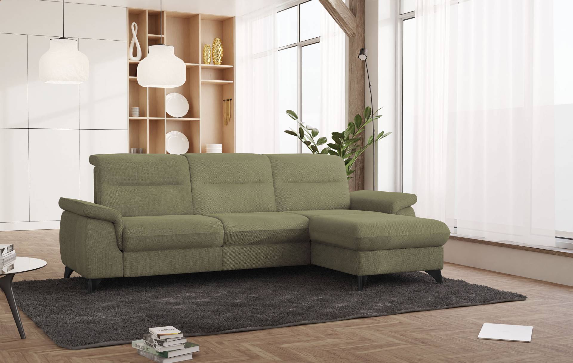 sit&more Ecksofa »Astoria L-Form«, wahlweise mit motorischer Relaxfunktion von sit&more