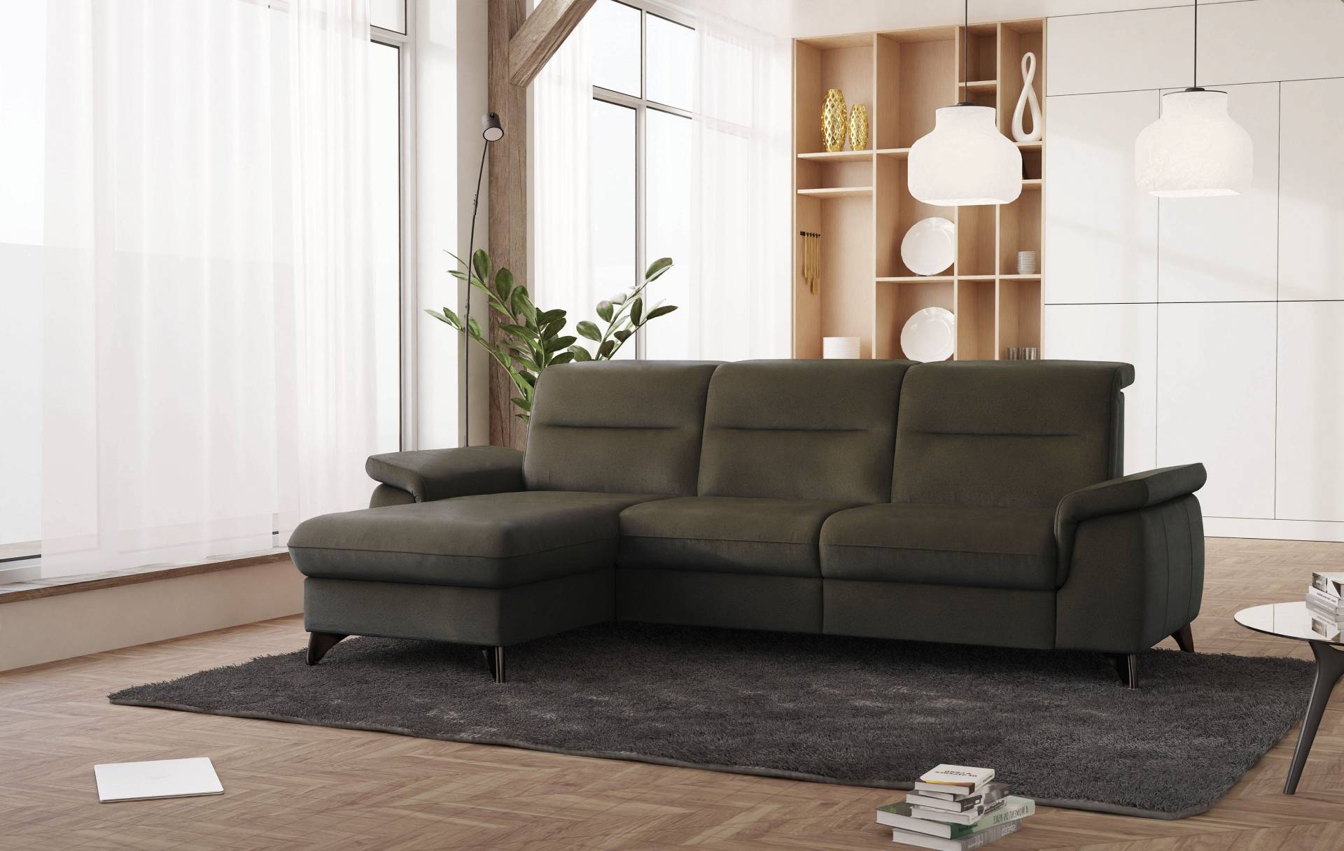 sit&more Ecksofa »Astoria L-Form«, wahlweise mit motorischer Relaxfunktion von sit&more