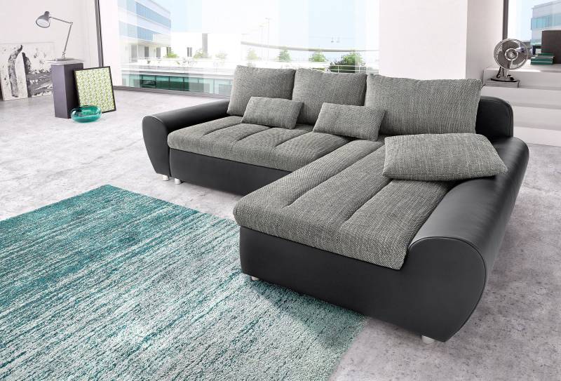 sit&more Ecksofa »Bandos L-Form«, in 2 unterschiedlichen Grössen, wahlweise mit Bettfunktion von sit&more