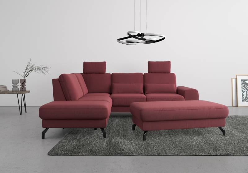 sit&more Ecksofa »Cinturo L-Form«, inklusive Sitztiefenverstellung und Federkern, Sitzhöhe 45 cm von sit&more