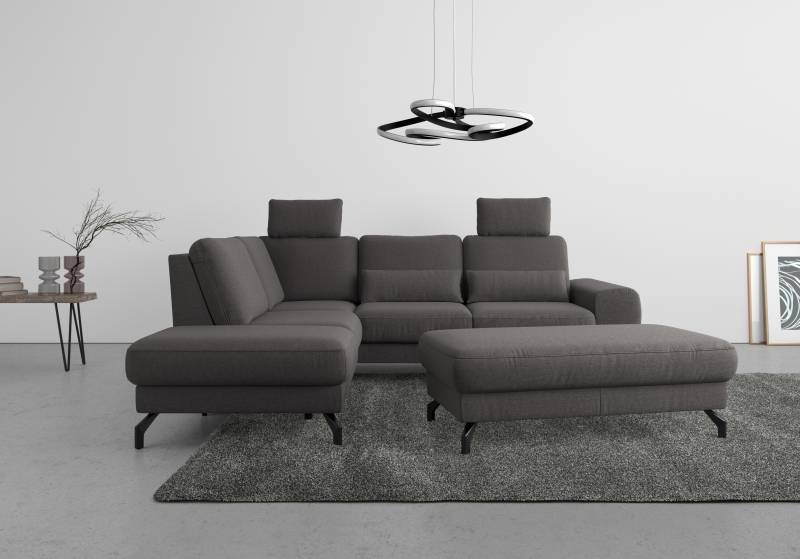 sit&more Ecksofa »Cinturo L-Form«, inklusive Sitztiefenverstellung und Federkern, Sitzhöhe 45 cm von sit&more