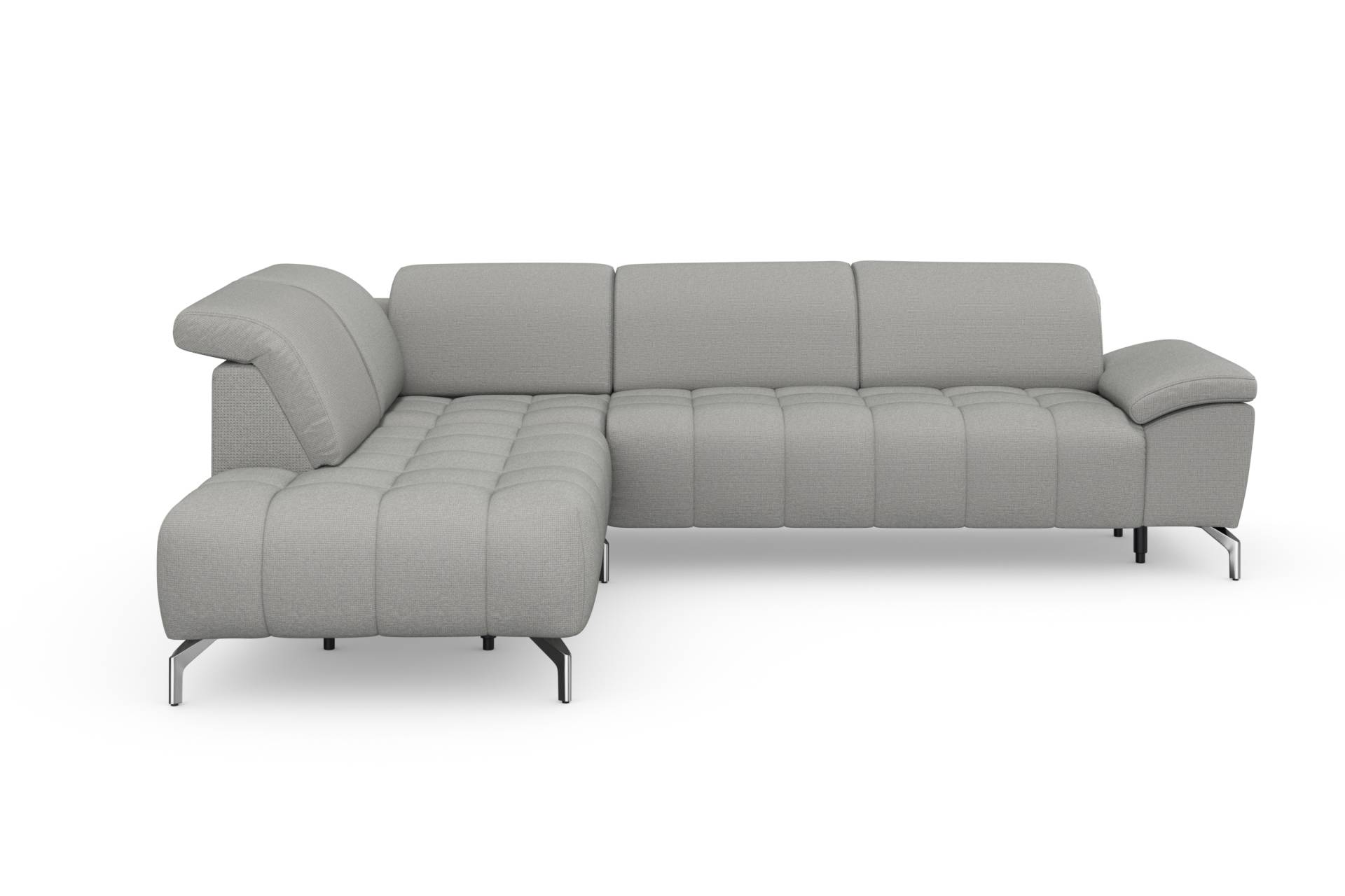 sit&more Ecksofa »Cool L-Form«, wahlweise mit Kopfteilverstellung und Vorziehsitz, motorisch von sit&more