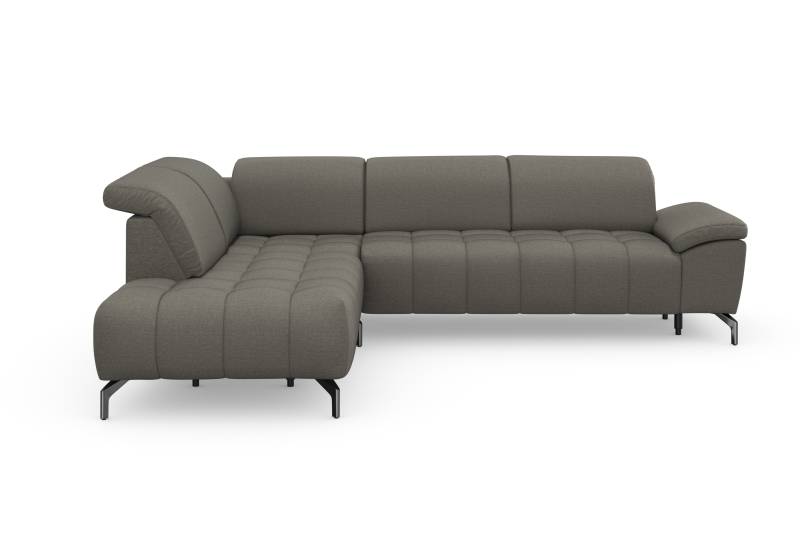 sit&more Ecksofa »Cool L-Form«, wahlweise mit Kopfteilverstellung und Vorziehsitz motorisch von sit&more