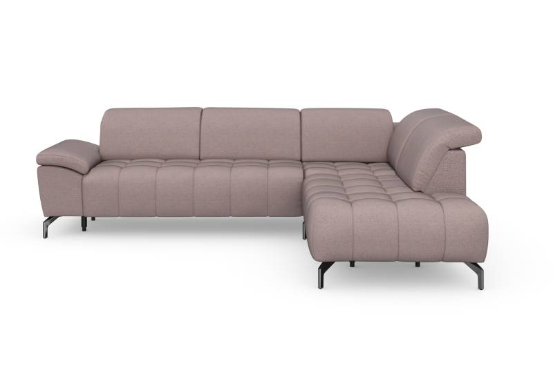 sit&more Ecksofa »Cool L-Form«, wahlweise mit Kopfteilverstellung und Vorziehsitz motorisch von sit&more