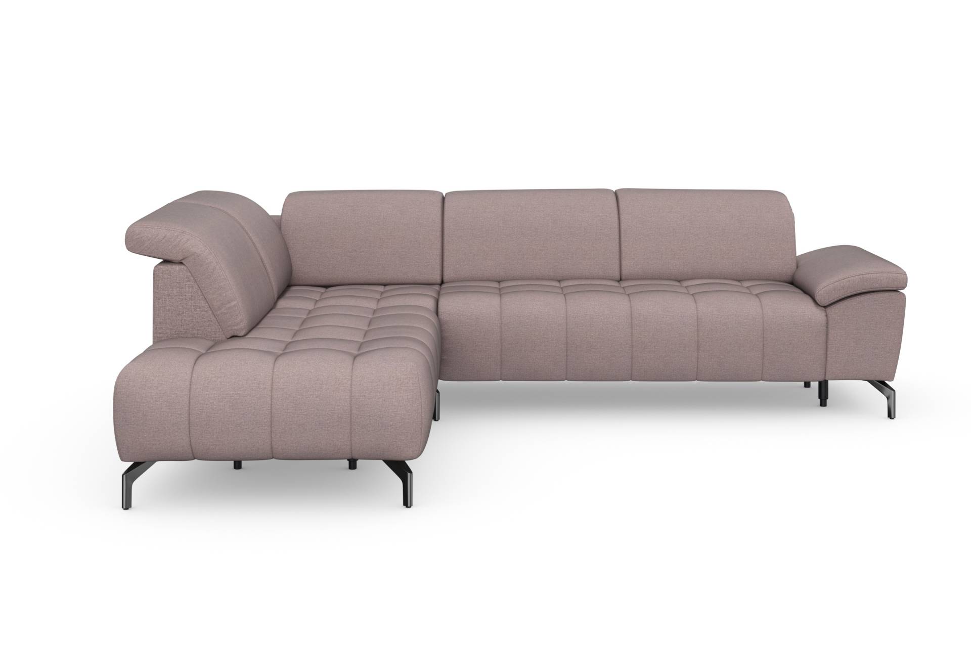 sit&more Ecksofa »Cool L-Form«, wahlweise mit Kopfteilverstellung und Vorziehsitz motorisch von sit&more