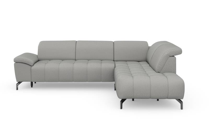 sit&more Ecksofa »Cool L-Form«, wahlweise mit Kopfteilverstellung und Vorziehsitz motorisch von sit&more