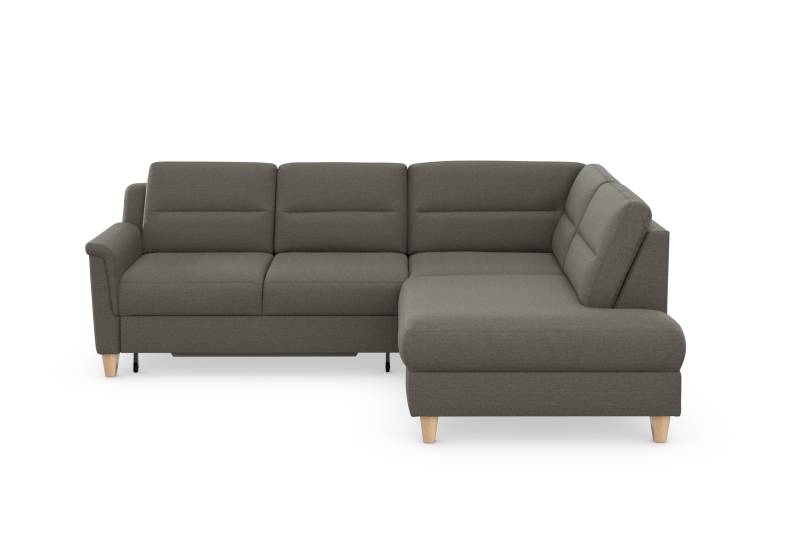 sit&more Ecksofa »Farö L-Form«, inklusive Federkern, wahlweise mit Bettfunktion und Bettkasten von sit&more