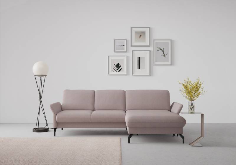 sit&more Ecksofa »Fashion L-Form«, wahlweise mit Kopfteilverstellung und Vorziehsitz, motorisch von sit&more