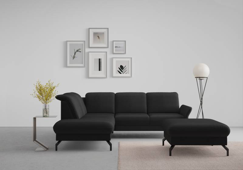 sit&more Ecksofa »Fashion L-Form«, wahlweise mit Kopfteilverstellung und Vorziehsitz, motorisch von sit&more