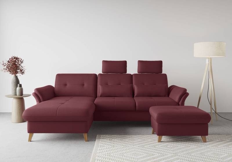 sit&more Ecksofa »Göteborg«, Sitztiefenverstellung und Federkern, wahlweise mit Bettfunktion von sit&more