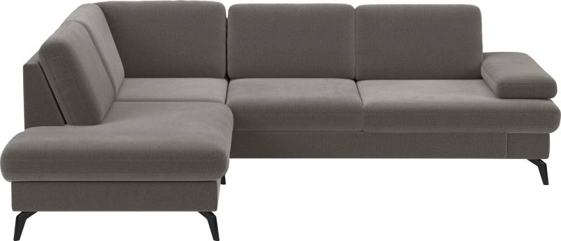 sit&more Ecksofa »Morris L-Form, inkl. Sitztiefenverstellung«, wahlweise mit Armteilverstellung, Bettfunktion & Bettkasten von sit&more