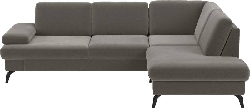 sit&more Ecksofa »Morris L-Form inkl. Sitztiefenverstellung«, wahlweise mit Bettfunktion, Bettkasten und Armteilverstellung von sit&more