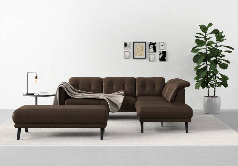 sit&more Ecksofa »Scandia L-Form«, Wahlweise mit Kopfteilverstellung und Armteilfunktion von sit&more