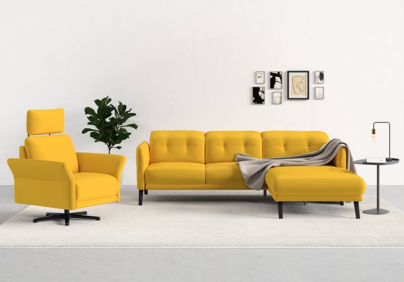 sit&more Ecksofa »Scandia L-Form«, Wahlweise mit Kopfteilverstellung und Armteilfunktion von sit&more