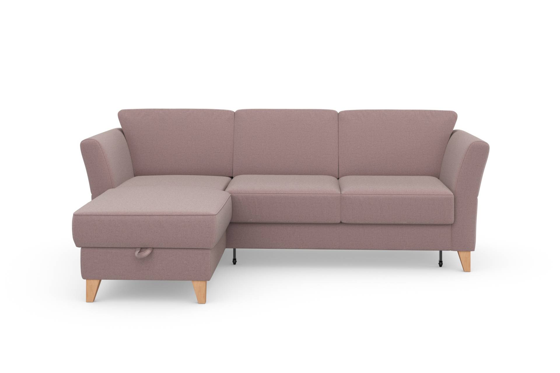 sit&more Ecksofa »Visby L-Form«, Wahlweise mit Bettfunktion und Bettkasten, frei im Raum stellbar von sit&more