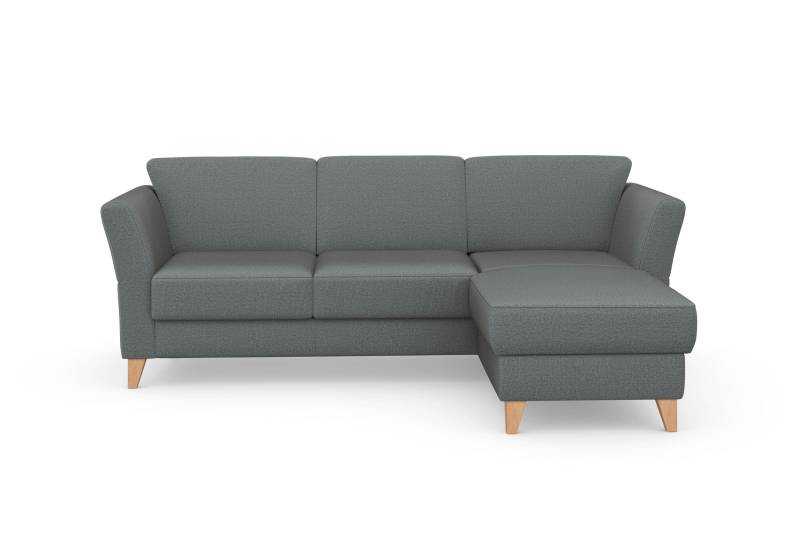 sit&more Ecksofa »Visby L-Form«, Wahlweise mit Bettfunktion und Bettkasten, frei im Raum stellbar von sit&more