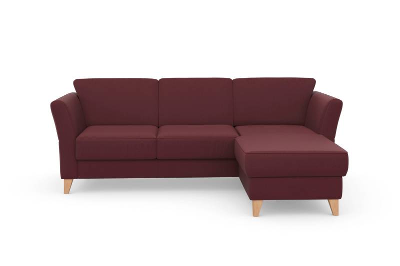 sit&more Ecksofa »Visby L-Form«, Wahlweise mit Bettfunktion und Bettkasten, frei im Raum stellbar von sit&more