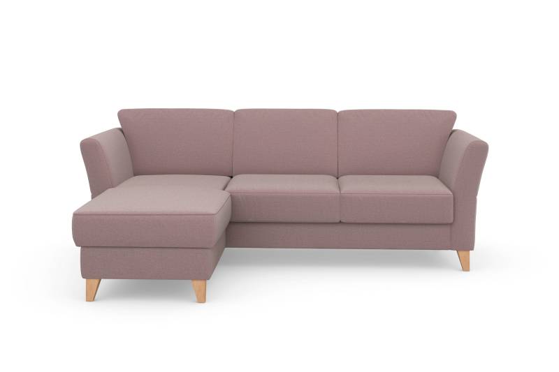 sit&more Ecksofa »Visby L-Form«, Wahlweise mit Bettfunktion und Bettkasten, frei im Raum stellbar von sit&more