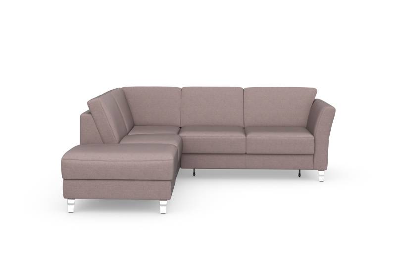 sit&more Ecksofa »Visby L-Form«, Wahlweise mit Bettfunktion und Stauraum, frei im Raum stellbar von sit&more